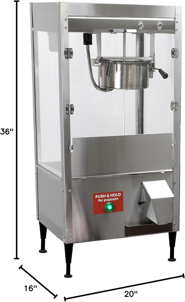 Auto Serve 8oz Popcorn Machine with Easy Front Access for Quick Serving