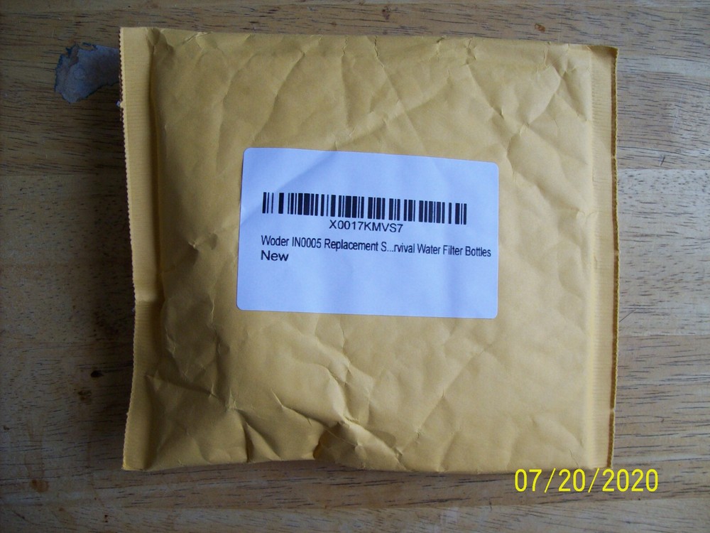 Woder IN0005 Replacement Survival Water Filter Bottles Outdoor Emergency Camping