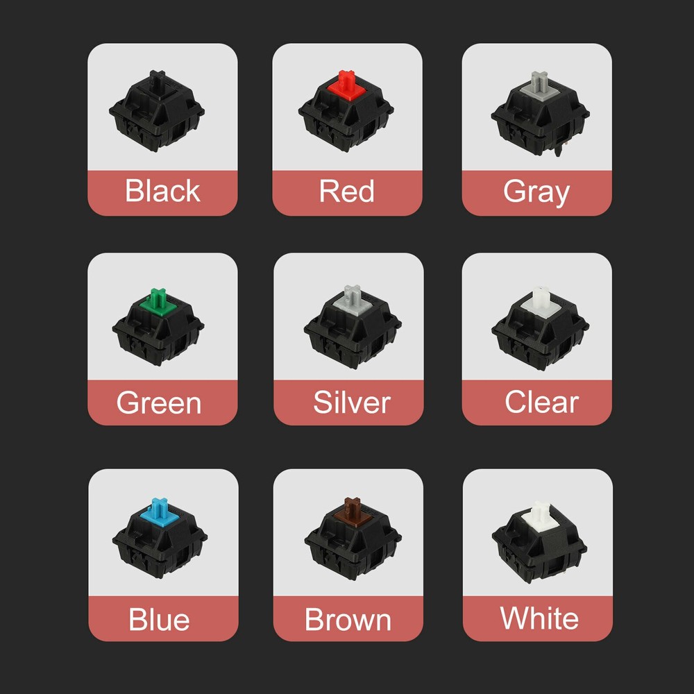 9-Key Switch Tester Mechanical Keyboard Sampler Keycap Switch for Cherry MX