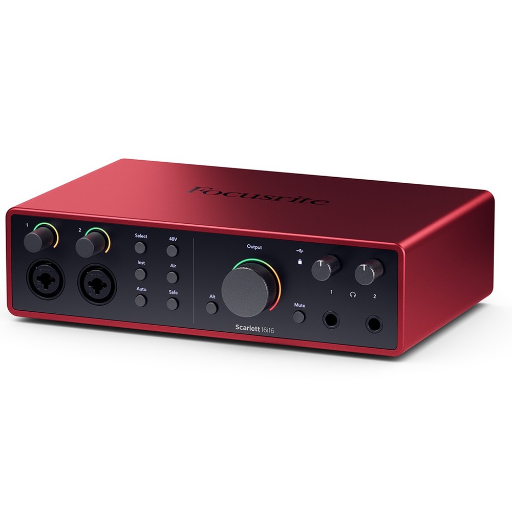 Focusrite Scarlett 16i16 4th Gen USB Audio Interface with Software Suite, Bundle