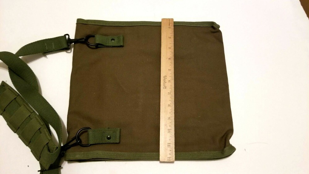 US Made Canvas Map & Photograph Case with Adjustable Shoulder Strap Free Ship