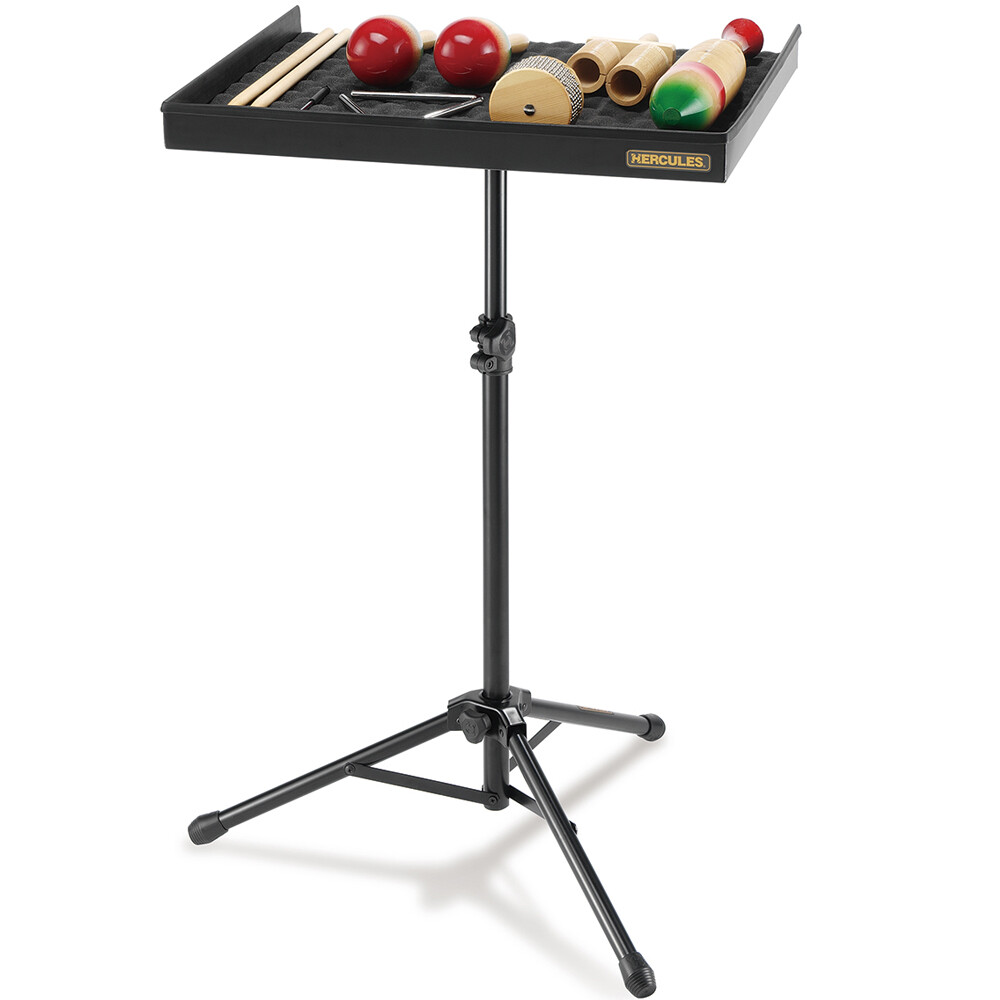 Hercules DS800B Adjustable Percussion Table with High Density Wave Foam