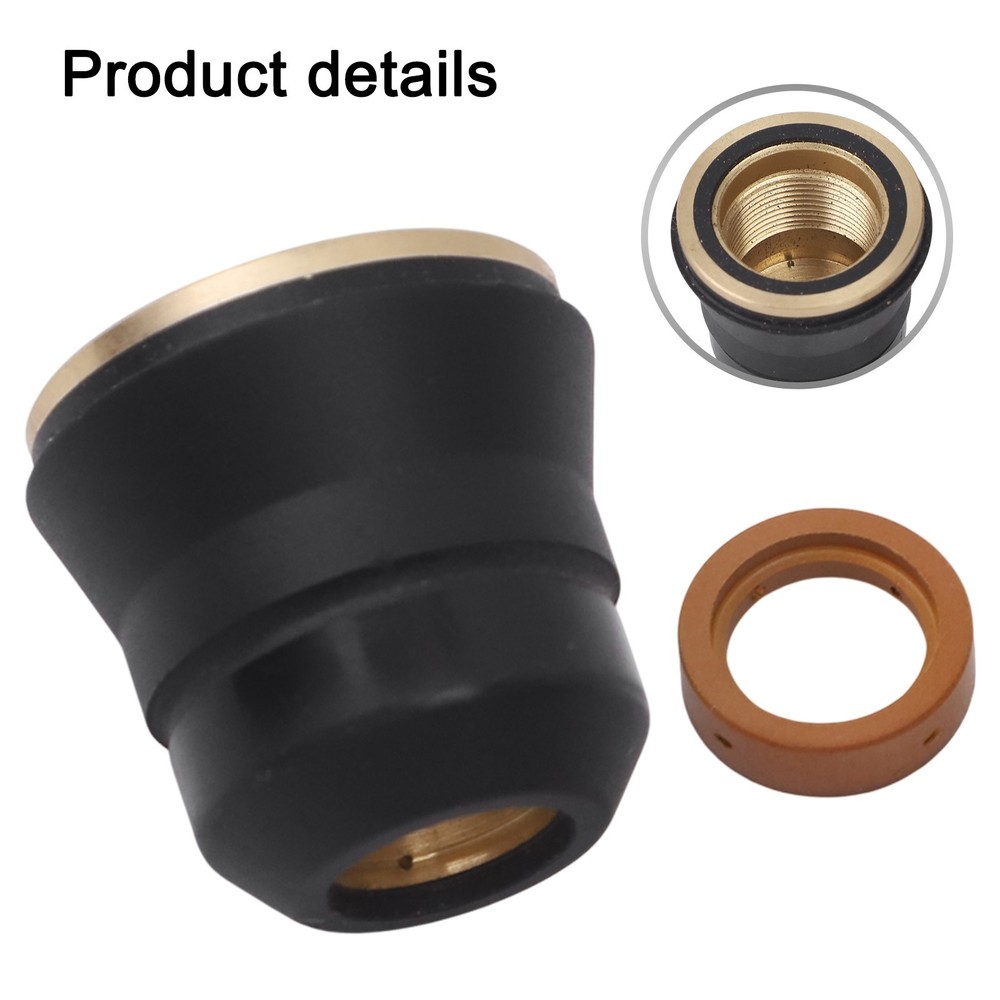 Torch Consumables Kit 2PCS including Shield Cap and Swirl Ring for IPT45