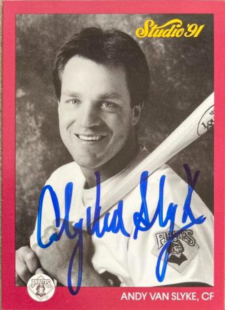 Andy Van Slyke Autographed 1991 Studio #230