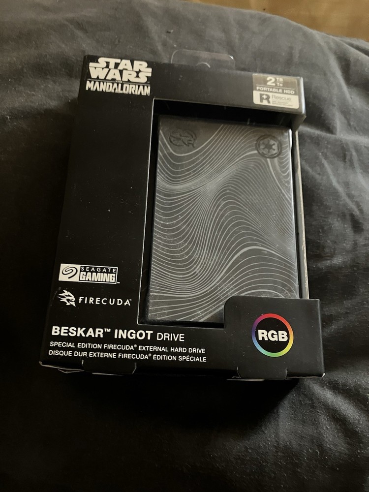 Star Wars Mandalorian Ingot 2tb Usb External Drive Firecuda