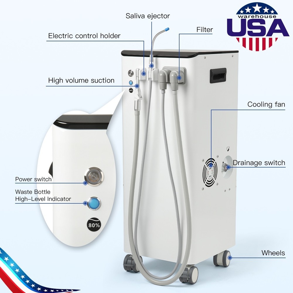 Dental Unit Chair Computer Controlled DC Motor 'Stool/Suction System Vacuum Pump