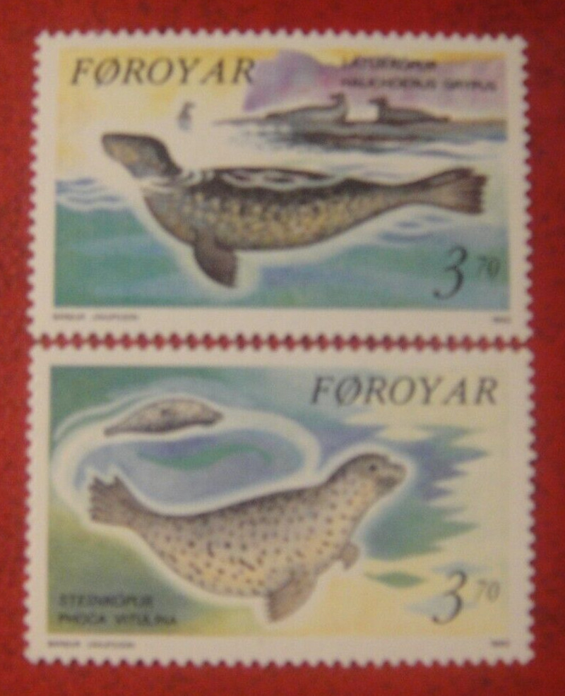 Faroe Islands 1992. Seals. MUH.
