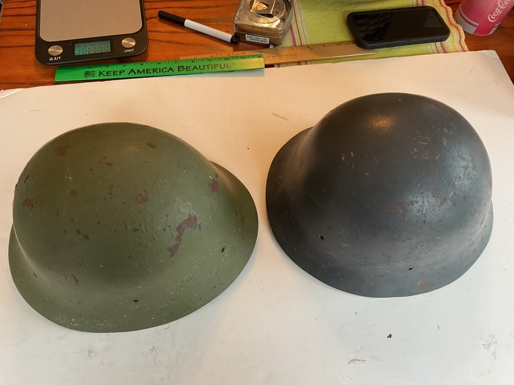 2 Military Helmets