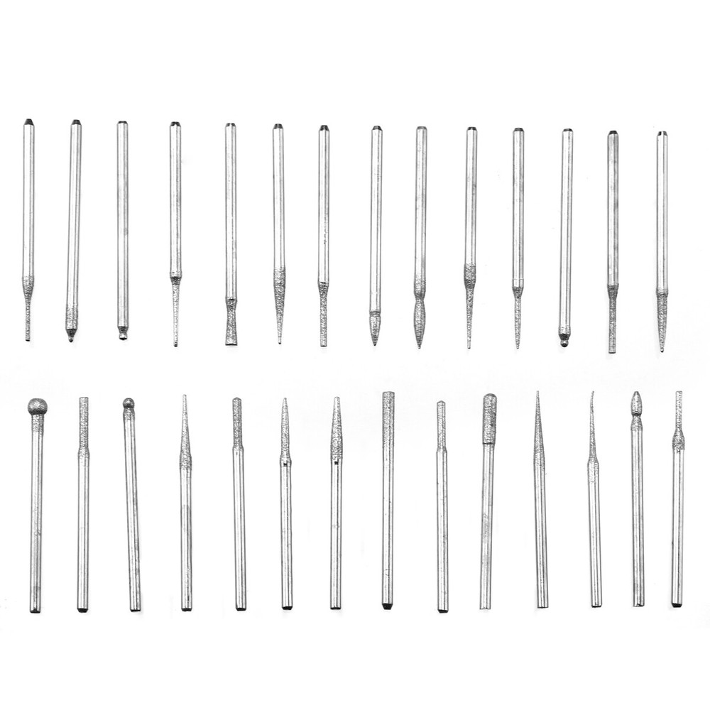 90Pcs Diamond Burr Bits Drill Set Rotary Multi Tool Accessories Kit US Ship