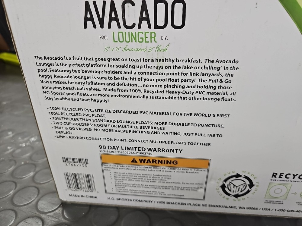 HOSPORTS AVACADO POOL LOUNGE