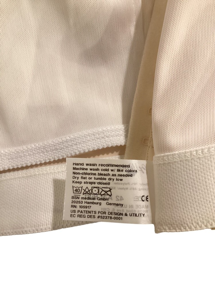 Bellisse Bra Compression Lymphedema 42 A/B Buff (Ivory) Excellent Condition