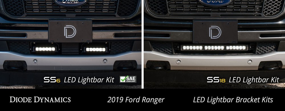 SS18 LED Lightbar Kit For 2019-2021 Ford Ranger, White Combo Diode Dynamics Diod