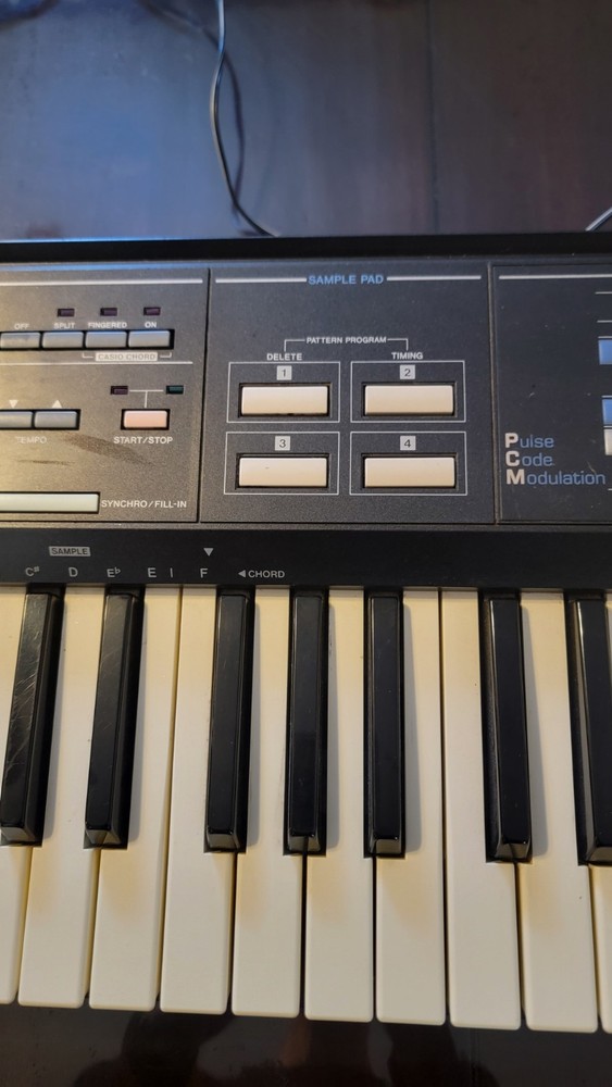 Casio SK-2100 Sampling Keyboard, Vintage Casio Sampling Keyboard