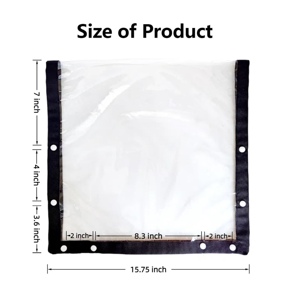 2PCS Waterproof Outdoor Mobility Scooter Control Panel Cover,Clear View, Prot...