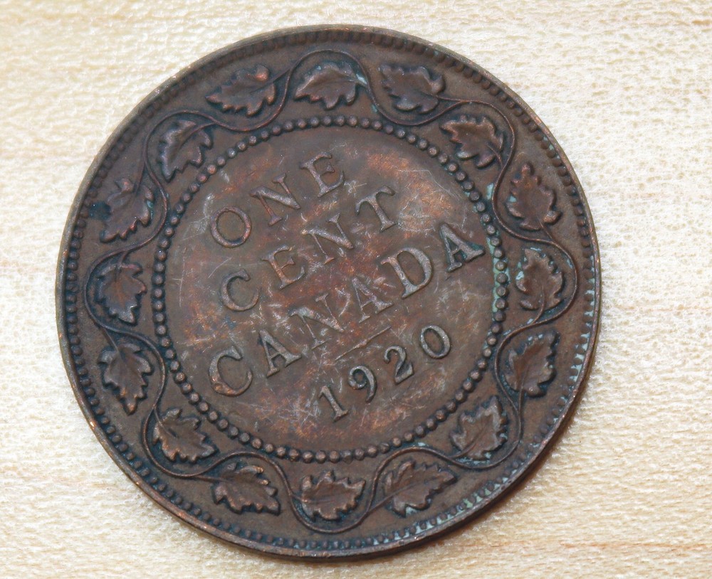1920 Canada 1 Large Cent George V