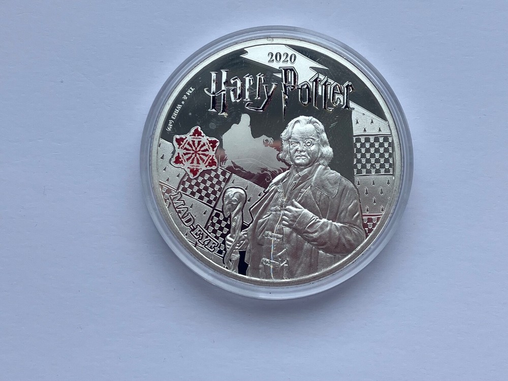 2020 SAMOA SILVER PLATED HALF DOLLAR HARRY POTTER ~ MAD-EYE