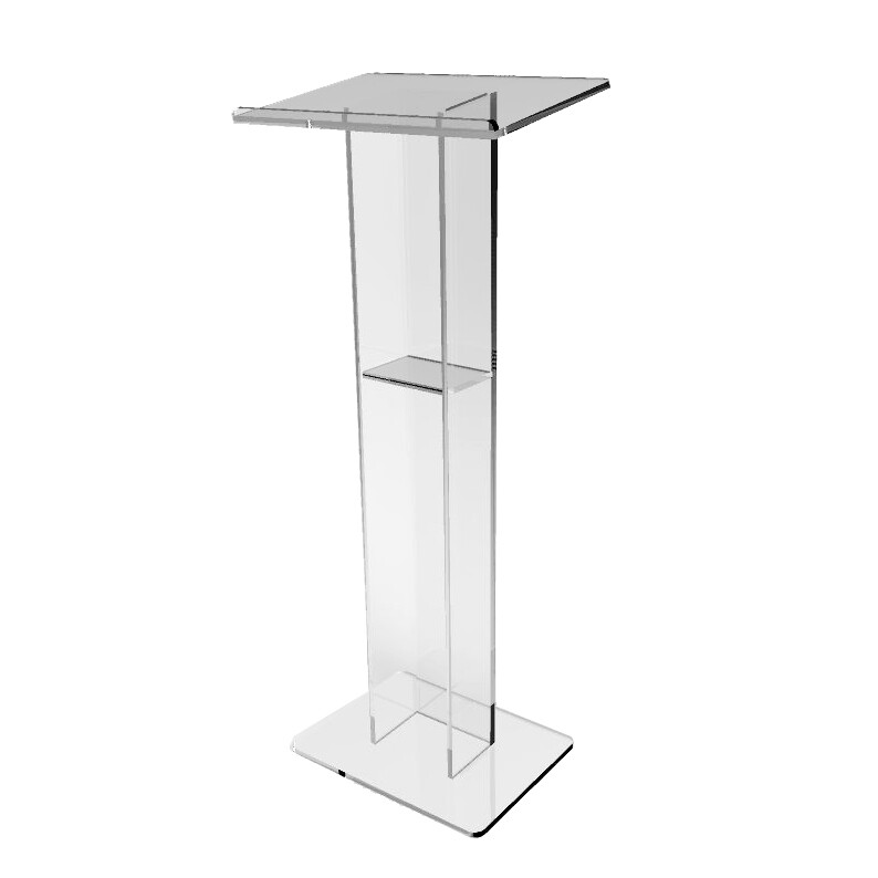 Returned Item 44"H Acrylic Podium Plexiglass Church Pulpit School Lectern