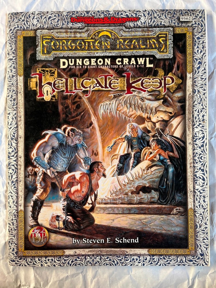 Hellgate Keep Dungeon Crawl Forgotten Realms Advanced Dungeons Dragons 1998 AD&D