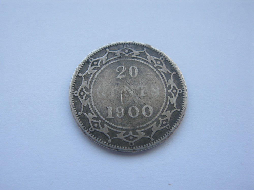 1900 Newfoundland 20 Cent