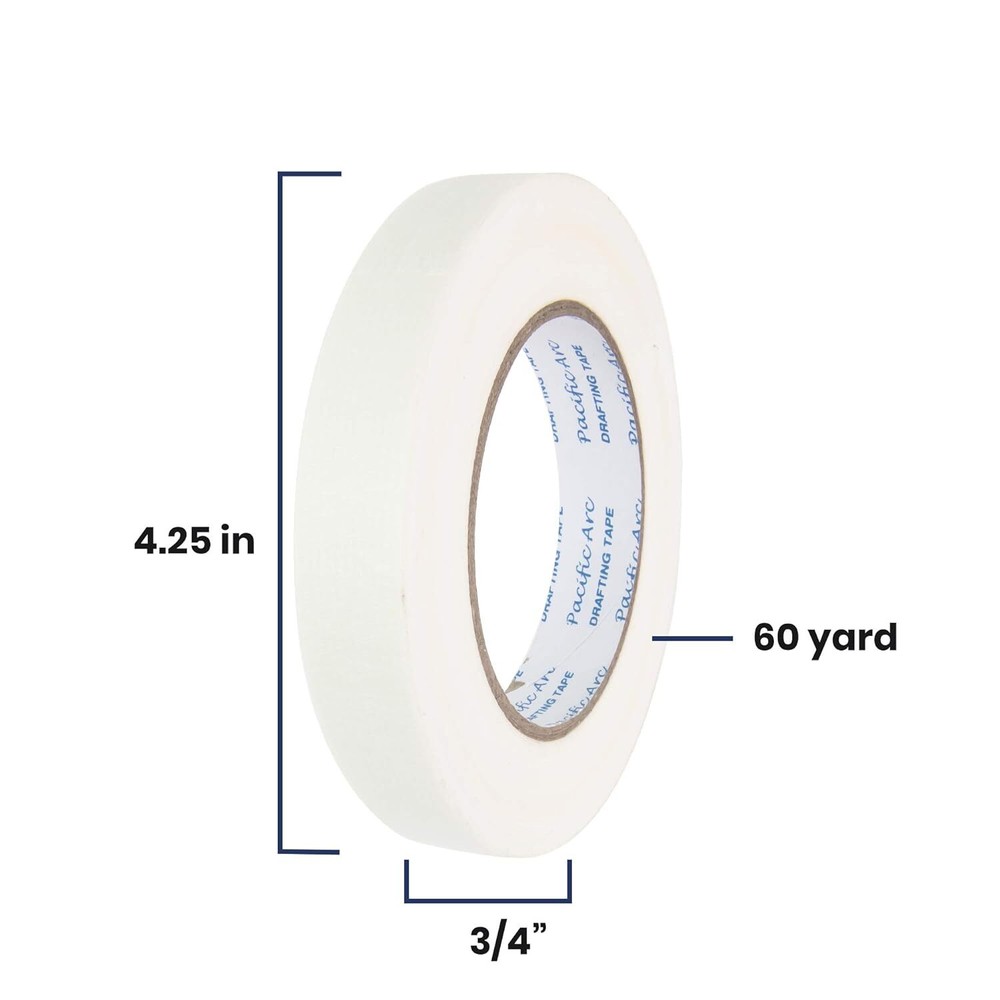 Pacific Arc 2 Pack Drafting Tape 3/4 in. x 60 Yard Roll