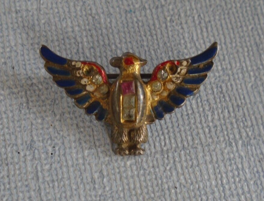 WWII Sterling patriotic eagle made by CORO