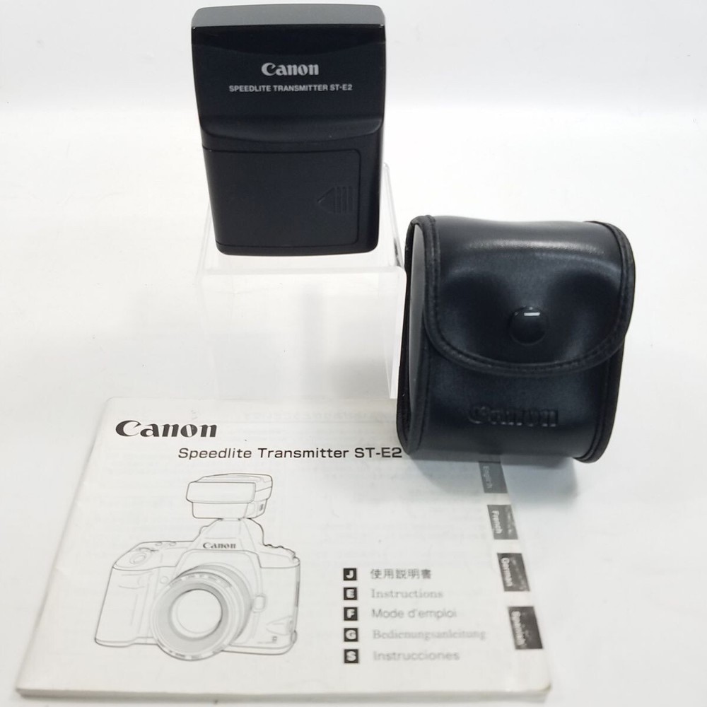 Canon Speedlite Transmitter ST-E2 with Case & Instructions Working