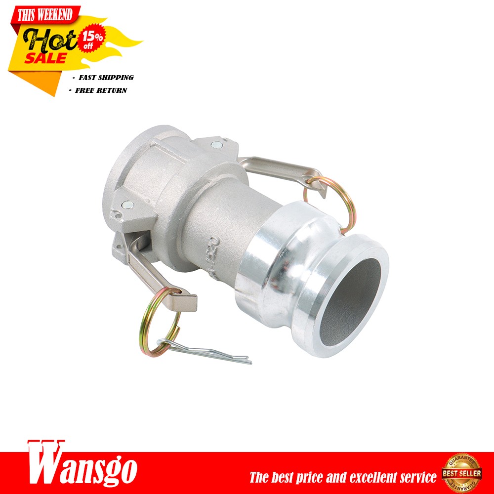 Camlock Coupling, Aluminum, Quick Disconnect Fitting DA1520 Type 1.5" to 2"