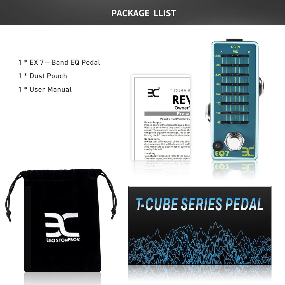 7 Band EQ Equalizer Mini Guitar Pedal