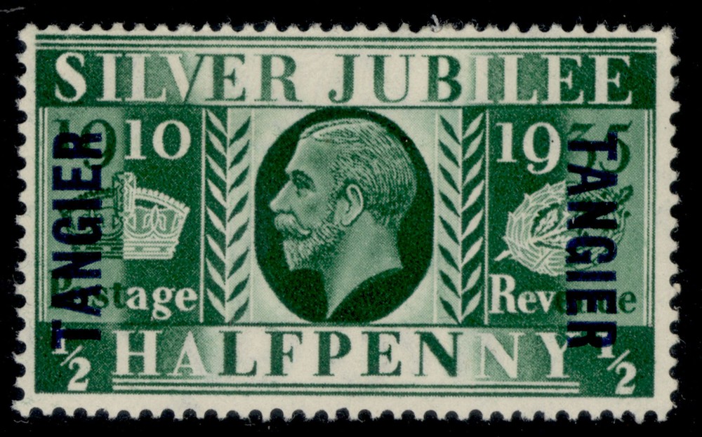 MOROCCO AGENCIES GV SG238, ½d green, M MINT.