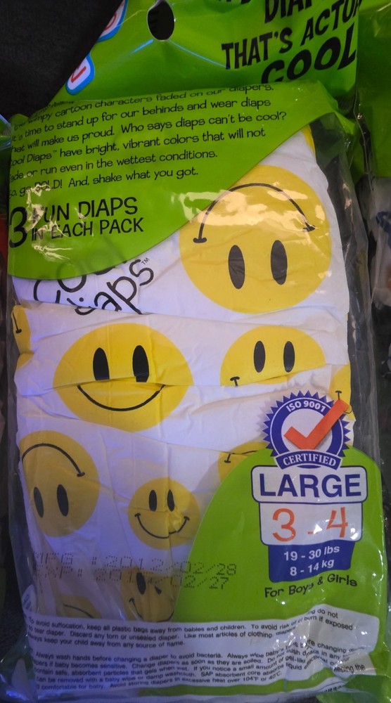 Vintage Plastic Diapers (3 packs)
