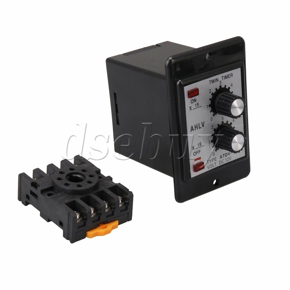DC 12V Delay Timer Repeat Cycle Time Relay Adjustable 0-6s 5A Contact
