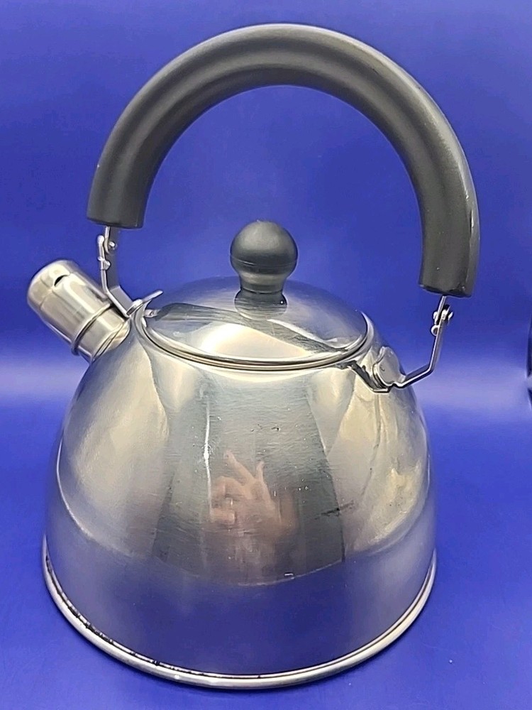 Oneida Stainless Tea Kettle Immaculate 2 Qt Clean Glossy