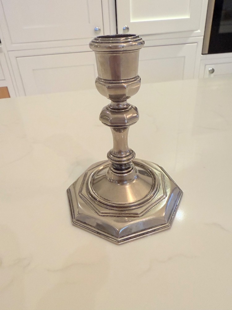 Grenadier Silver Plated Octagonal Candlestick Holder Vintage Antique