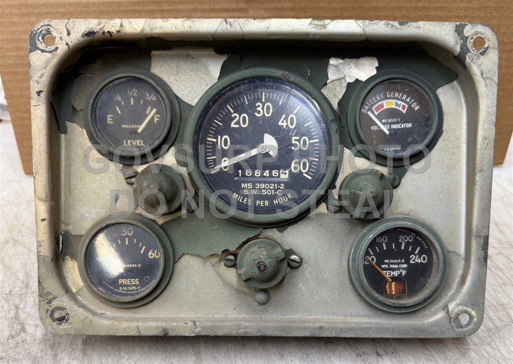 M151A1, M151A2, M151, M718, M825 MUTT Instrument Panel Dash Board USED TAKE OUT