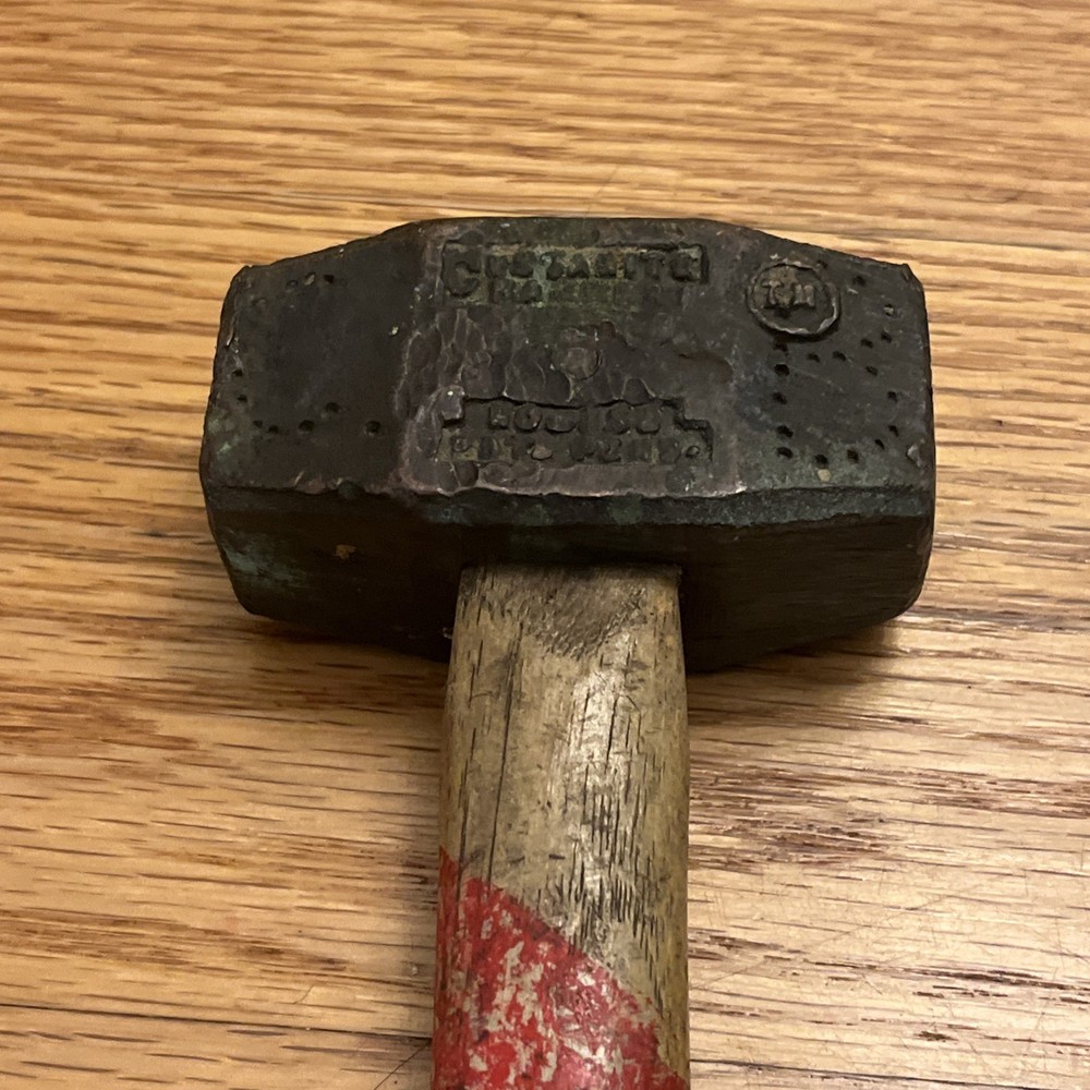 Custanite Copper Hammer Non-sparking Copper Brass Soft Faced Mallet
