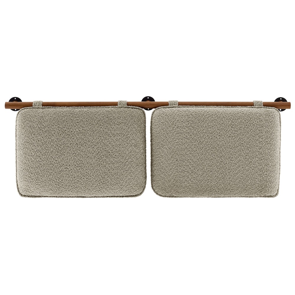 Anela Full Headboard in Oatmeal Walnut