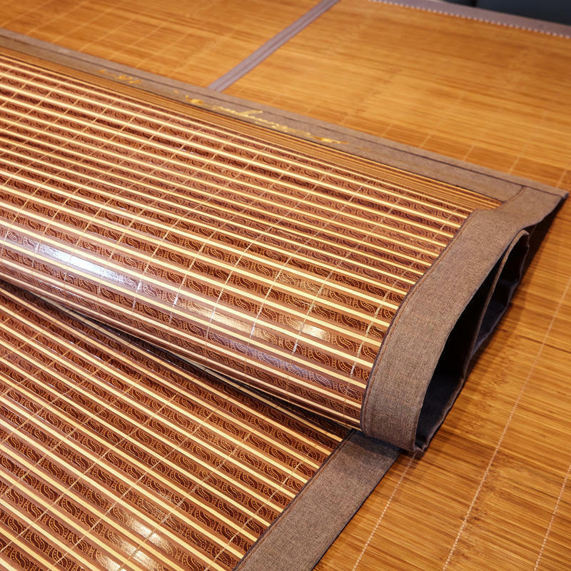 Bamboo Mat Folding Double Faces Cool Mat For Summer Multi Size Bed Mat Embroider