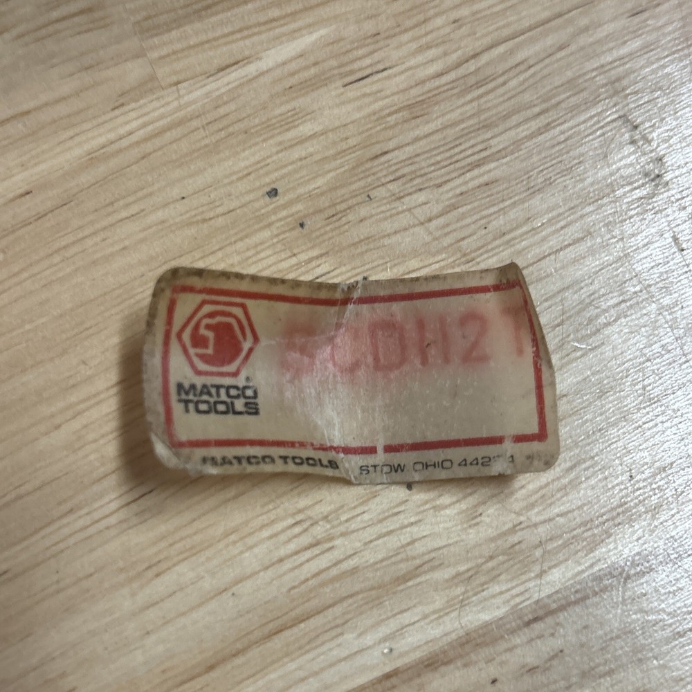 Matco Tools Socket Tray Holder Organizer Red for SAE Deep 11pc 1/2" Dr Set READ!