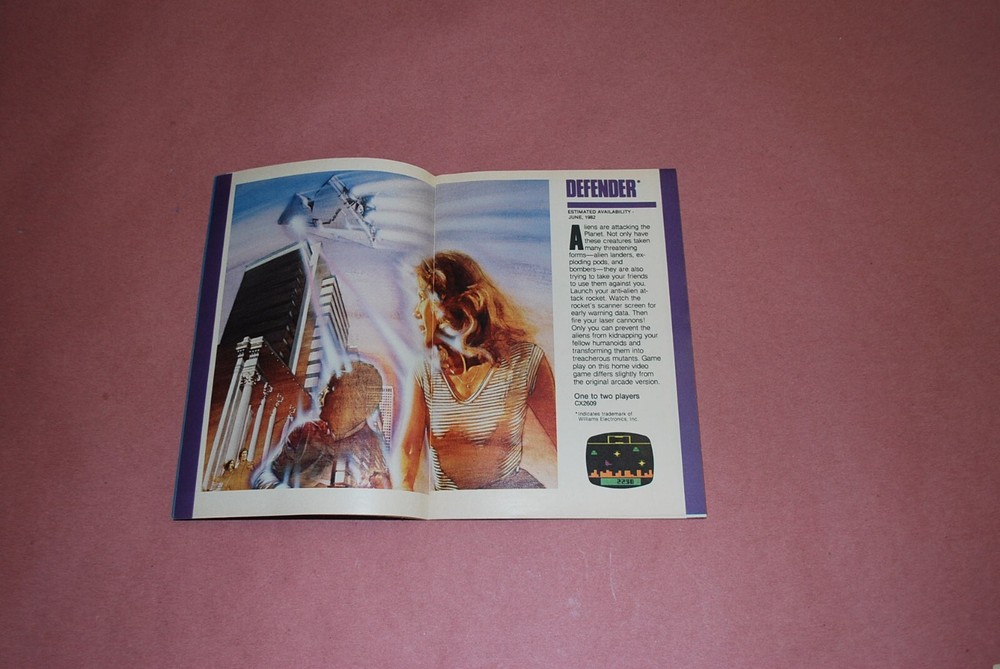 ATARI CATALOG 45 GAME PROGRAM CARTRIDGES