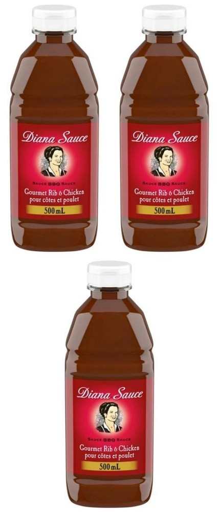 Diana Sauce Rib & Chicken, 500mL (3 Pack)