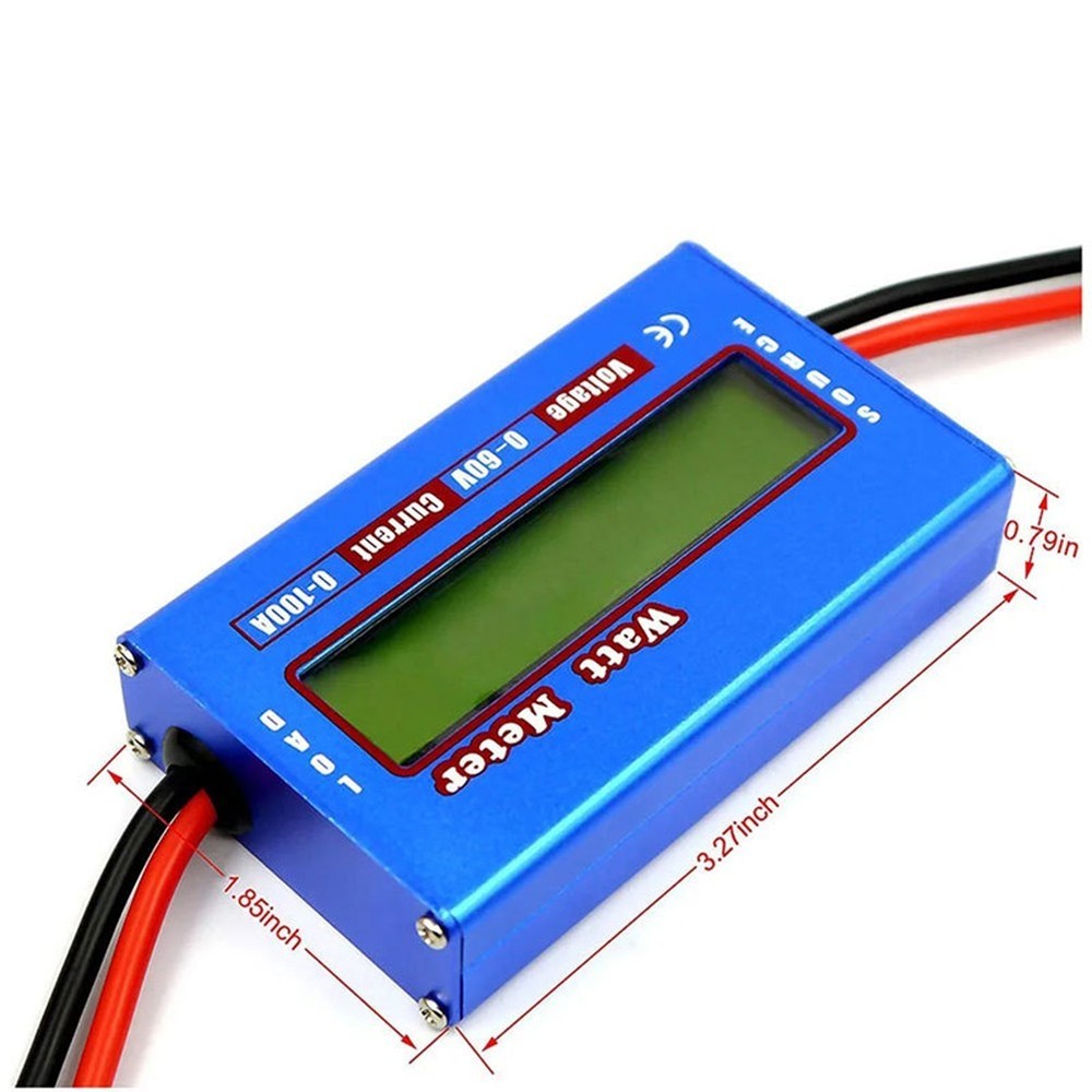 Battery Voltage Analyzer 60V for Solar Applications and RC Tools Compact Design