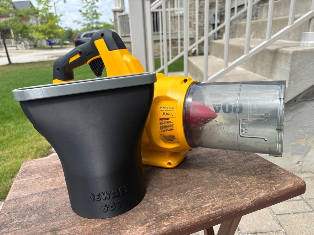 Compact Flat Short Nozzle For DeWalt 60V DCBL772 and DCBL777 Leaf Blower