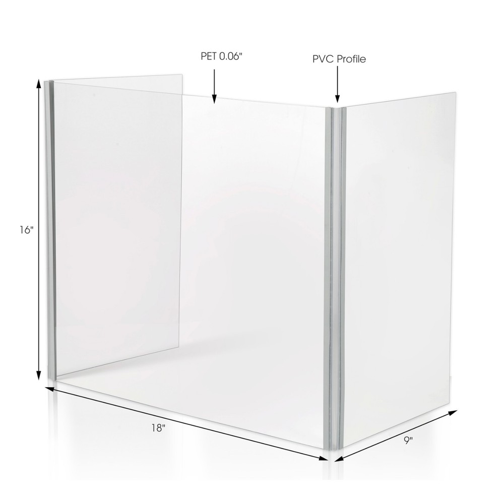Foldable Sneeze Guard Portable Student Desk Divider Clear Table Panel Shield