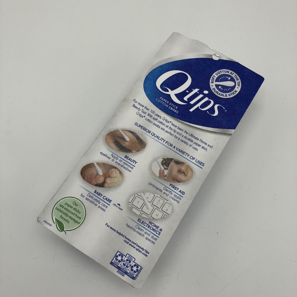 Q-tips Cotton Swabs 625 Ct 100% pure