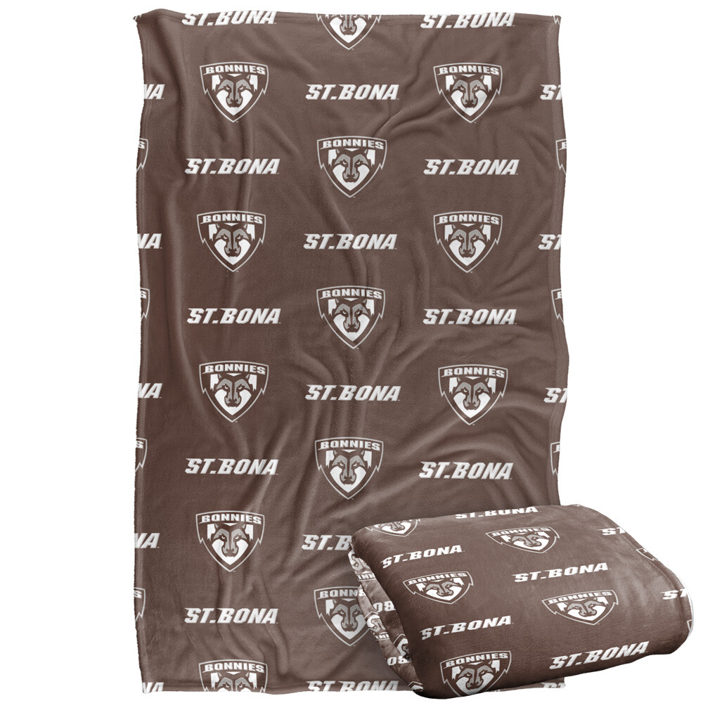 St. Bonaventure University Logo Pattern Silky Touch Super Soft Throw Blanket