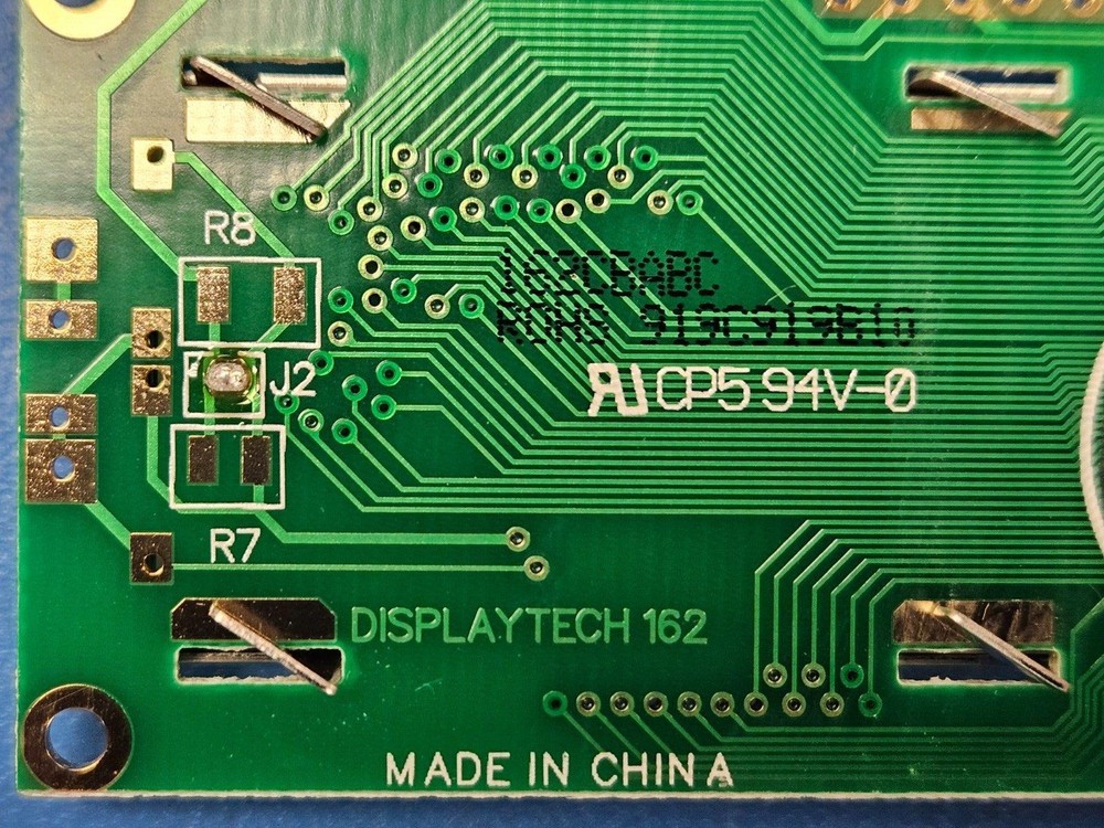 162CBABC Displaytech LCD Display Module STN,TN 16Characx2Line 3"x1"x0.5"