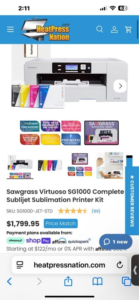 Saw Grass 500 Sublimation Printer