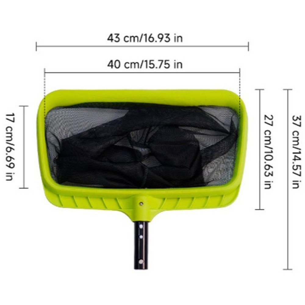 Swimming Pool Skimmer Tool with Fine Mesh Net and Ergonomic Comfortable Handle