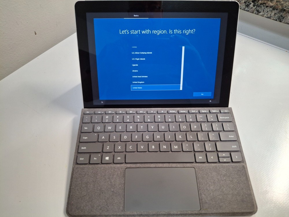 Microsoft Surface Go 128GB 10" Tablet - Silver w/ Keyboard and Charger Bundle