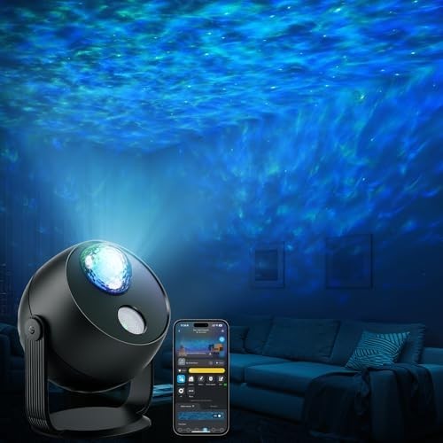 Star Light Projector with Ocean Wave Effects, 40+ Scene Modes, LED Night Light,